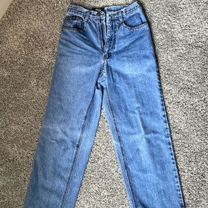 Prada vintage crop strength high waist jeans